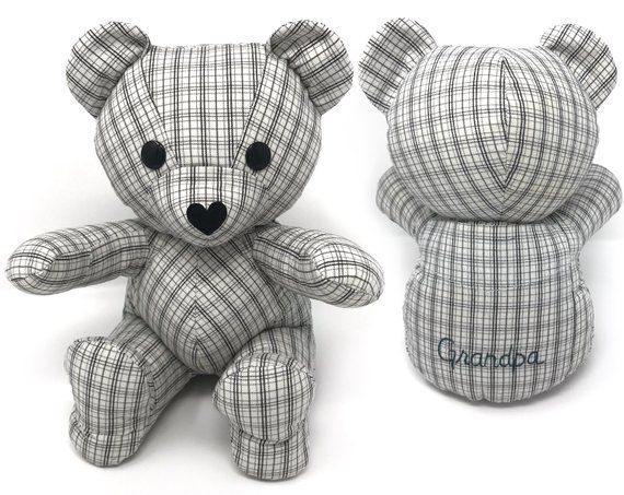 Keepsake Teddy Bear, Baby Keepsake, Custom Memorial, Memorial Gifts, Elephant Stuffed Animal, Stuffed Animals, Presents For Boyfriend Anniversary, Bear Patterns Free, Knitting Patterns