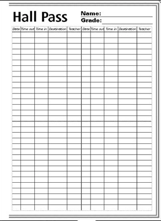 student planner templates hall pass template index of online agenda for students