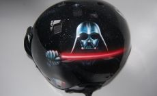 Thème Star War Sur Un Casque Salomon Brigade Avec Logo Du Club