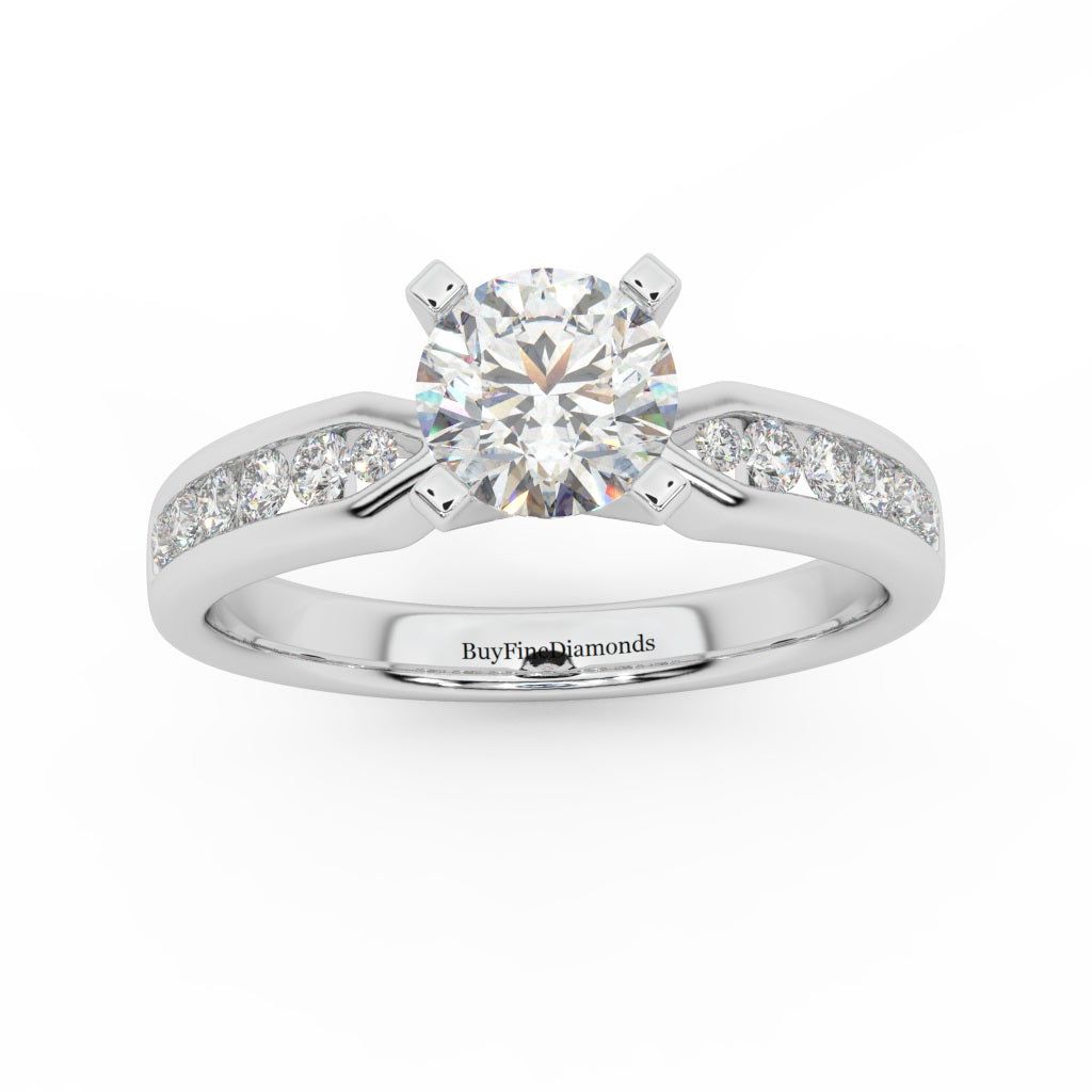 Real Diamonds, Round Diamonds, Exquisite, Stunning, Round Diamond Engagement Rings, Channel Set, Lab Created Diamonds, Gold Bands, Solitaire