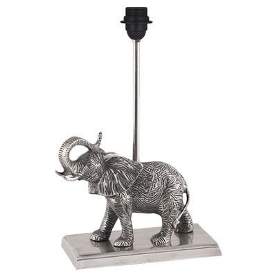 Pacific Lifestyle Kia Elephant Table Lamp Base Elephant Table Lamp, Elephant Lamp Base Uk