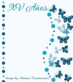 fondos para invitaciones de 15 años con mariposas rojas