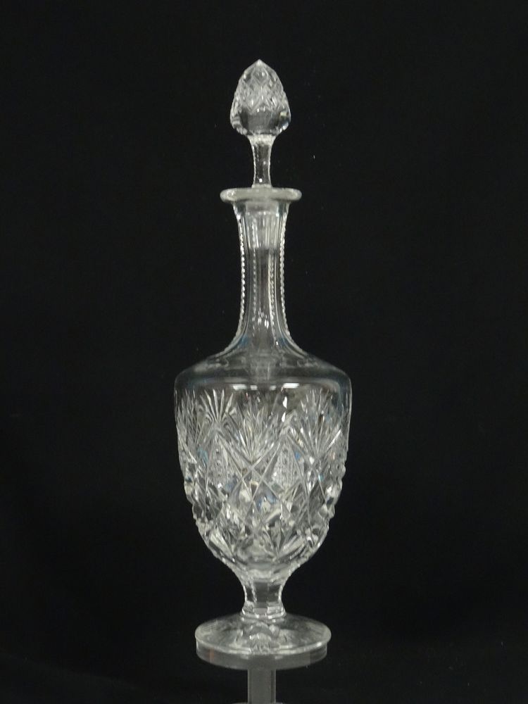 Vintage Saint Louis Florence Pinele Cut Wine Decanter With Vintage Saint Louis Florence Pinele Cut Wine Decanter With Stopper 15 5 Saintlouis