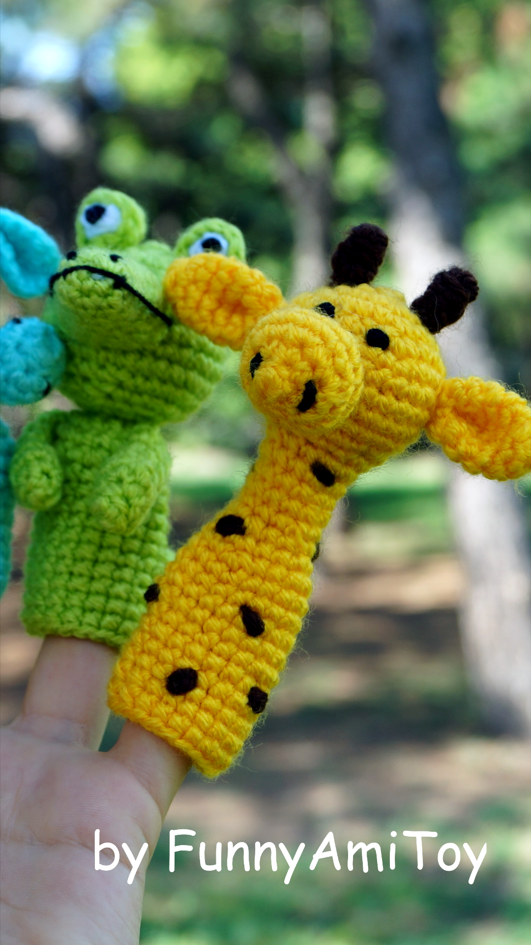 Animal finger puppet, finger toy, africa animals, toddler toys, gift for toddlers