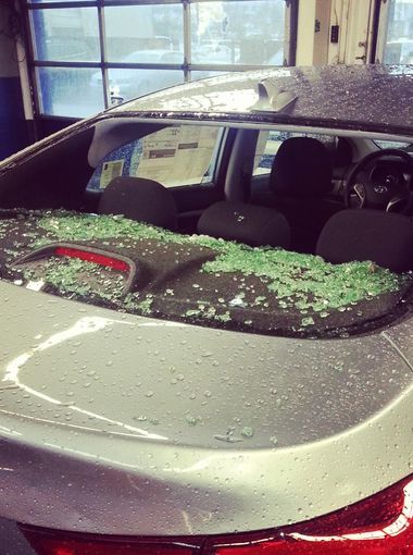 Pictures Of Hail The Size Of Baseballs And Hail Damage Auto Repair Damaged Cars Collision Repair