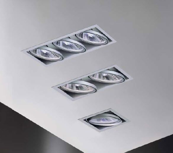 Square Recessed Ceiling Halogen Spotlights By Baulmann Leuchten Lights Recessed Ceiling Lights, Large Square Recessed Ceiling Lights