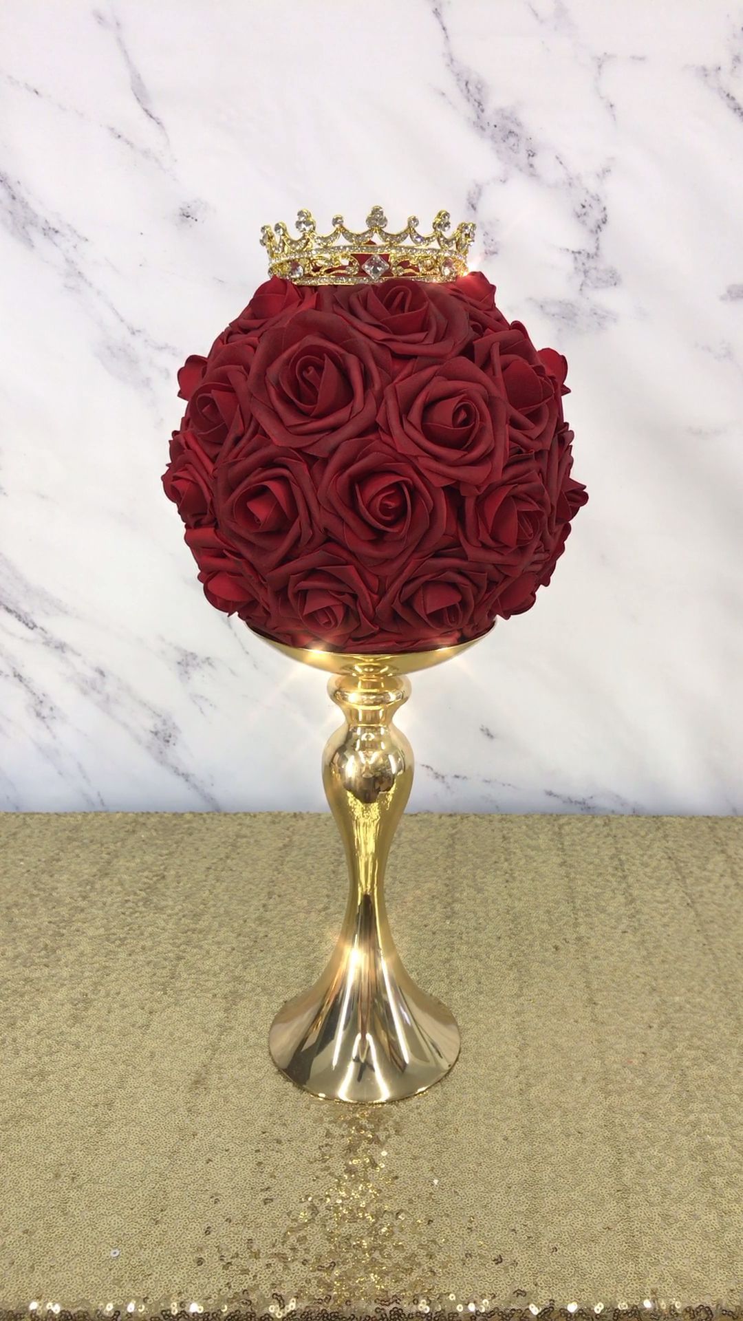 GOLD CROWN Centerpiece. Sweet 16. Quinceañera. Pri GOLD CROWN Centerpiece. Sweet 16. Quinceañera. Pri