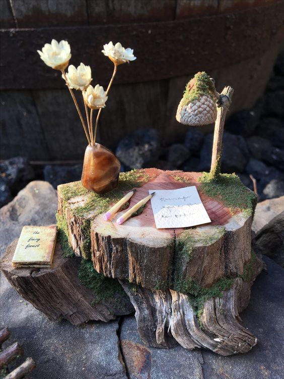 Faery Office Set Detail Schreibtischlampe Papierminiaturen handgefertigt von thefaeryforest auf ... #detail #faery #handgefertigt #office #papierminiaturen #schreibtischlampe #thefaeryforest #miniaturefurniture