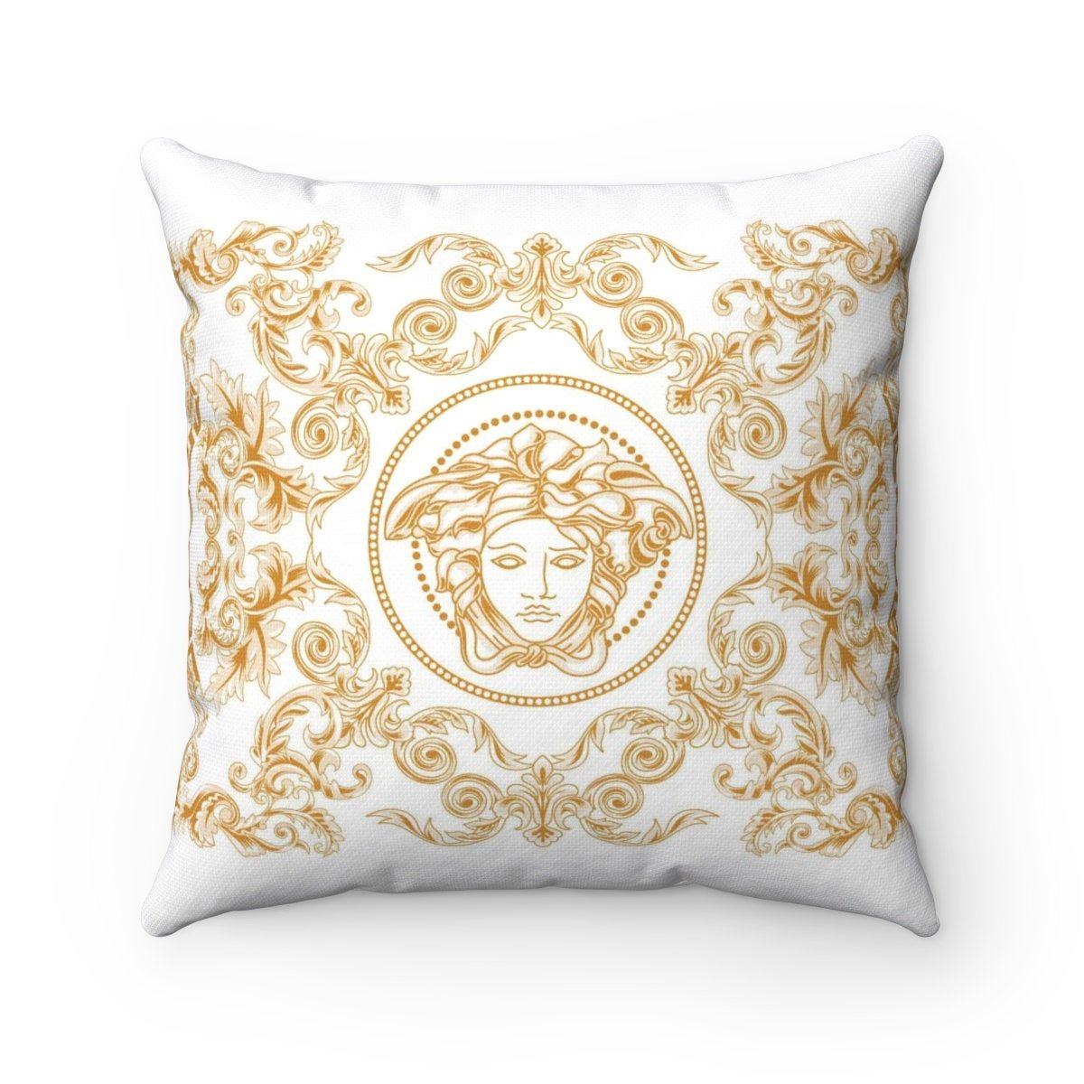 Inspired Square Throw Pillow Case Cover Versace throw pillows | Etsy