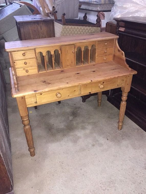 Old Pine Desk With Cubby Holes And Drawers Delivery Available Old Pine Desk With Cubby Holes And Drawers Delivery Available