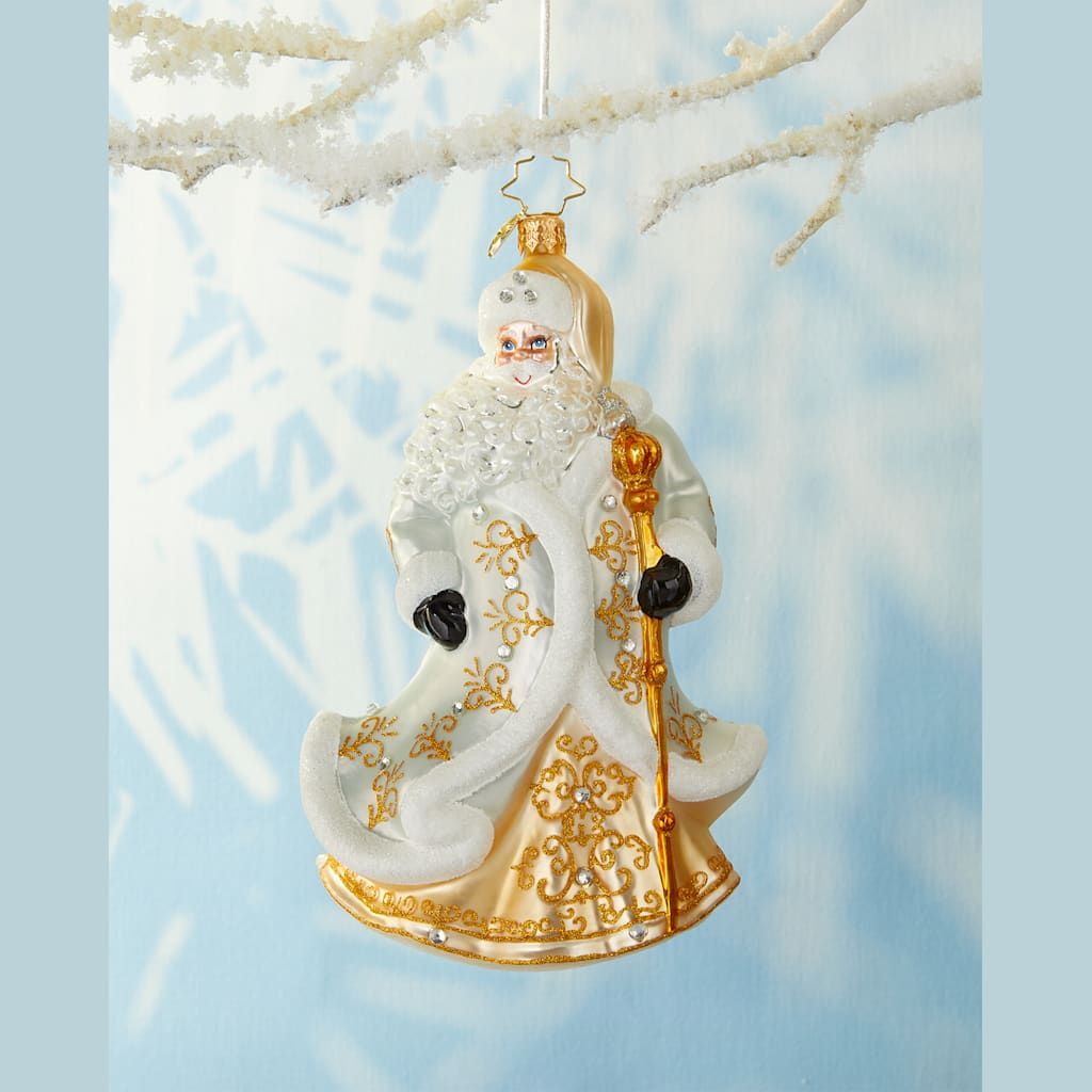 Christopher Radko Hand-Crafted European Glass Christmas Decorative Figural Ornament Gleaming in Golden Radiance Christopher Radko Hand-Crafted European Glass Christmas Decorative Figural Ornament Gleaming in Golden Radiance