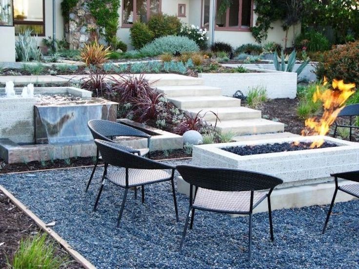 outdoor fire pit area - view our inspiring ideas! builtinfirepit..., #Area #bui...