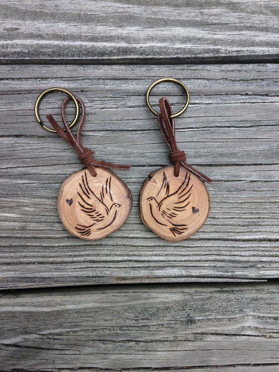 Turtle Doves S Keychains Love Keychain Wooden Jewelry Turtle Doves S Keychains Love