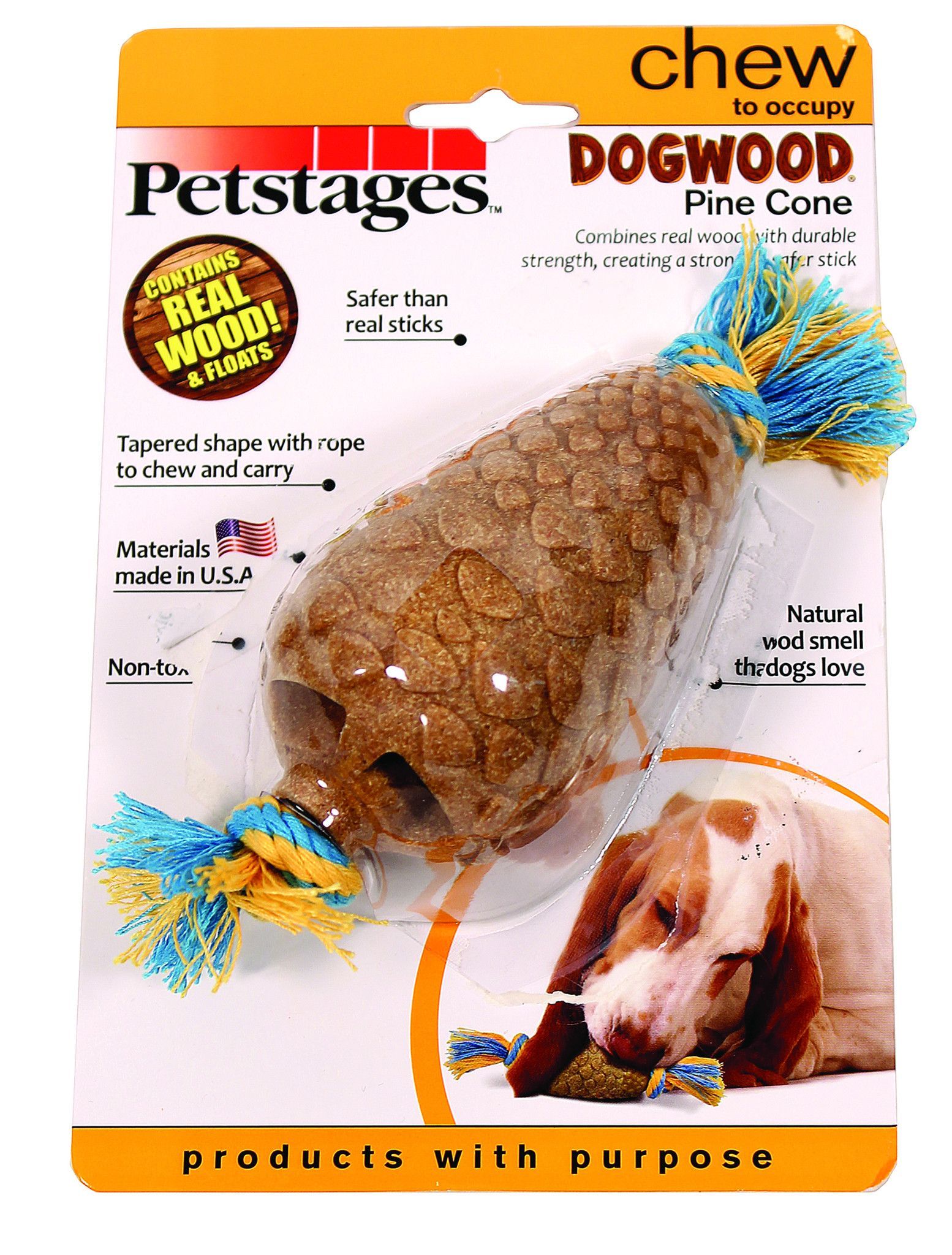 Dogwood Pine Cone Dog Chew Toy With Images Petstages Dog Chew