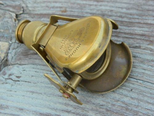 5/" NAUTICAL ANTIQUE BRASS BINOCULAR MONOCULAR SPYGLASS KELVIN /& HUGHES 1917