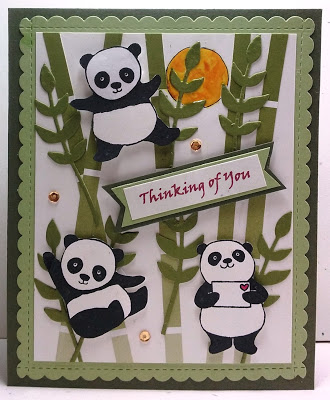 Splitcoaststampers FOOGallery Thinking of You Pandas Panda card Splitcoaststampers FOOGallery Thinking of You Pandas Panda card