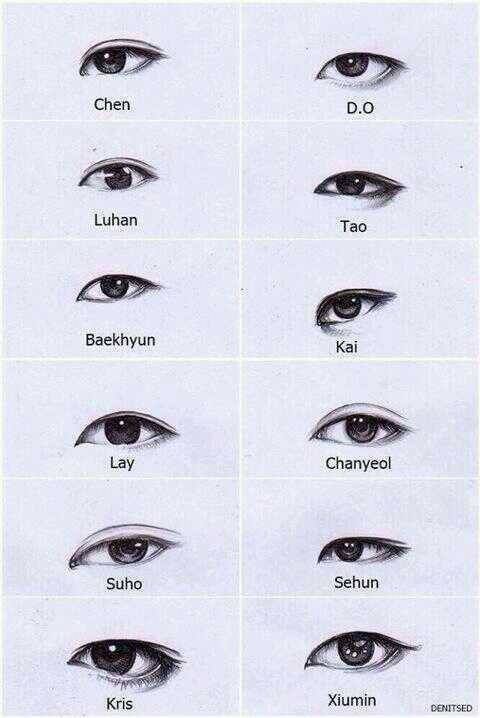 Pin By Maylin Jinetza On Exo Exo Eyes Exo Drawing Kpop Exo