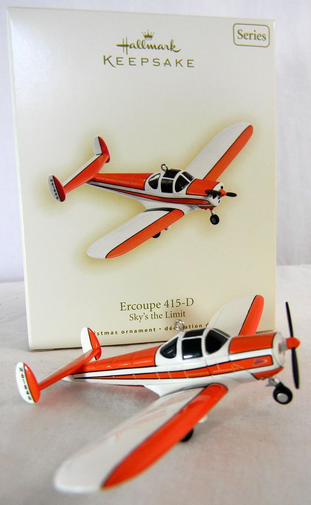Hallmark Ercoupe 415-D Sky/'s the limit Christmas Ornament Handcrafted