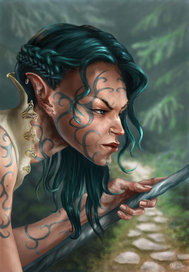3d tattoo elfe