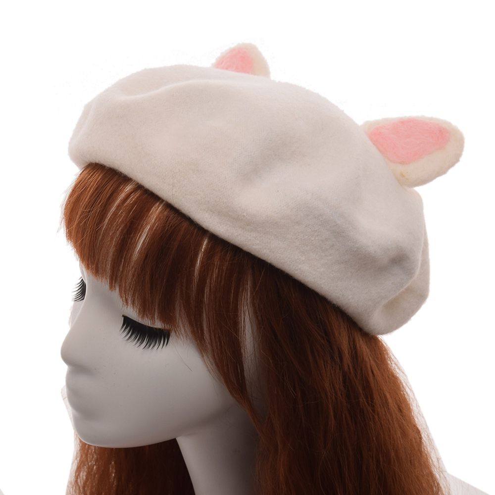 Always Catty Beret In 2021 Girl With Hat Beret Halloween Cat Ears