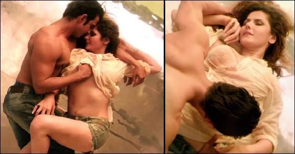 Boob massage sex scene in public