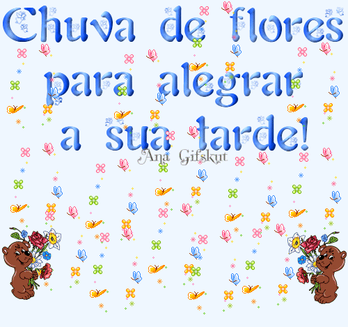 Chuva de flores para alegrar a sua tarde! para os seus dias…
