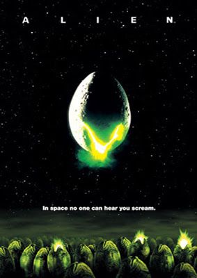 1979 sci-fi ALIEN MOVIE POSTER scary EXTRA TERRESTRIAL 24X36 collectors