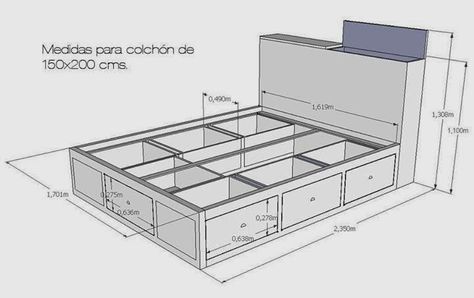 Fabricación de camas Matrimoniales, individuales , Queen y King Size,  proyectamos tus ideas la cama de tu sueños @inversionescyf