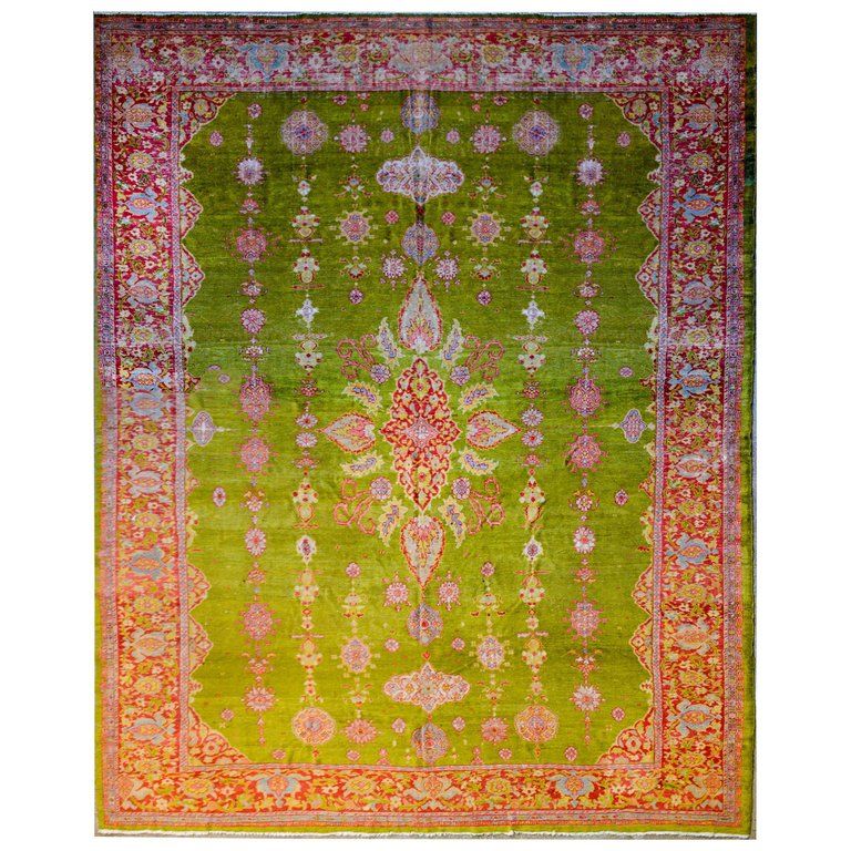 Vintage Persian Sultanabad Rug W 123 In X D 163 In W 312 42 Cm X D 414 02 Cm Persian Rug Rugs Vintage Persian Rug