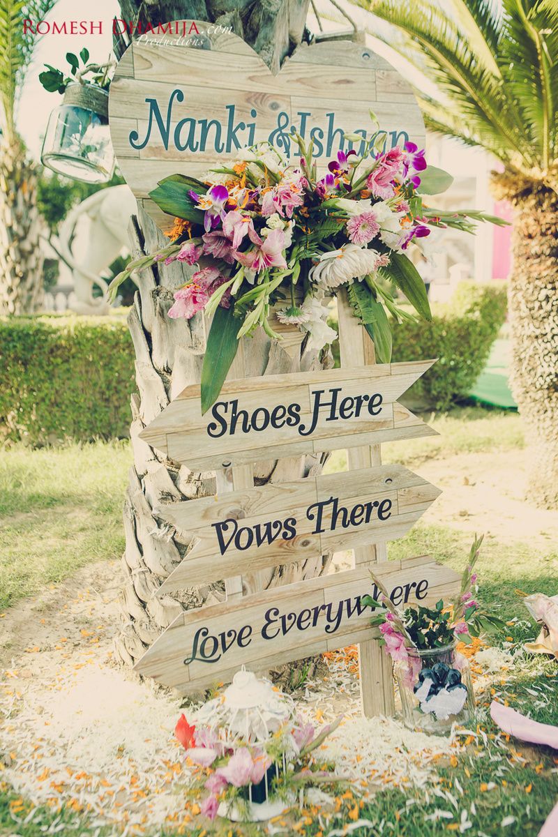 Wedding Quote - Wooden Quote Board | WedMeGood | Cute Wooden Quote Board with Arrows and Flower Decorations Picture Courtesy: @romeshdhamija #wedmegood #quotes #indianwedding #flowers Rustic Wedding Photos, Unique Wedding Decor, Diy Wedding, Wedding Ideas, Tulle Wedding Decorations, Flower Decorations, Destination Wedding, Wedding Planning, Party Planning