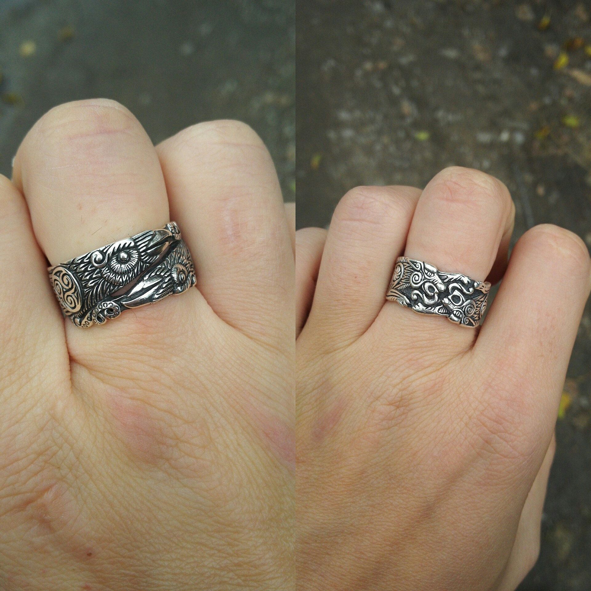 The Vikings Nordic God Odin Ring Celtic Wotan Ring Norse Pagan