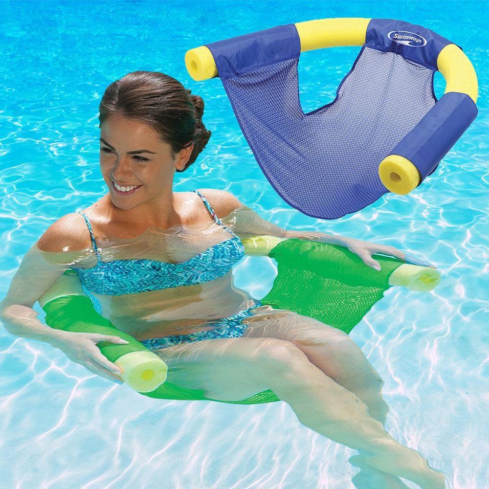 Swimways Blue And Green Noodle Sling Pool Floats Combo Pack In 2020 Pool Floats Swimways Cool Pool Floats