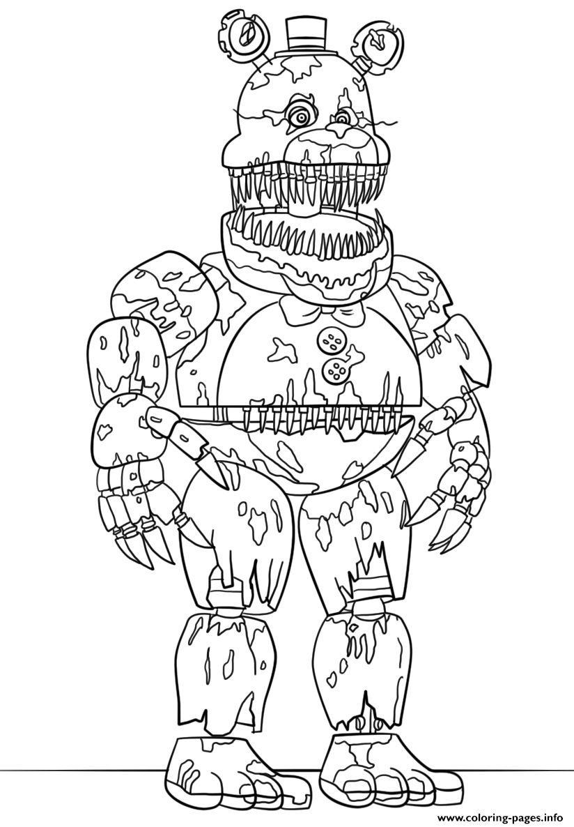 21 Inspired Picture Of Five Nights At Freddy S Coloring Pages
