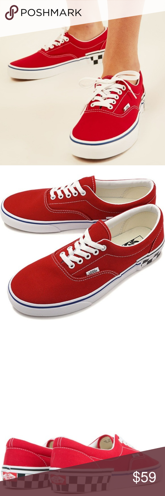 vans era check block black