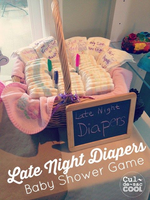 Late Night Diapers Baby Shower Game  Baby Shower Fun, Fun -8547