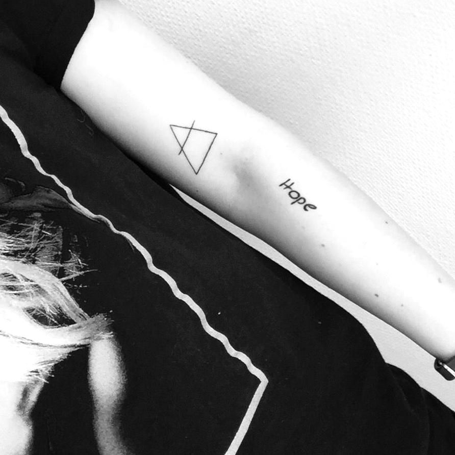 triangle tattoo meaning transcend glyph hope in 2020