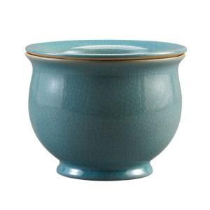 Central Garden And Pet 5 In White Bamboo Flare Ceramic Pot 100523099 The Home Depot Ceramic Pot Ceramic Planters Ceramic Owl