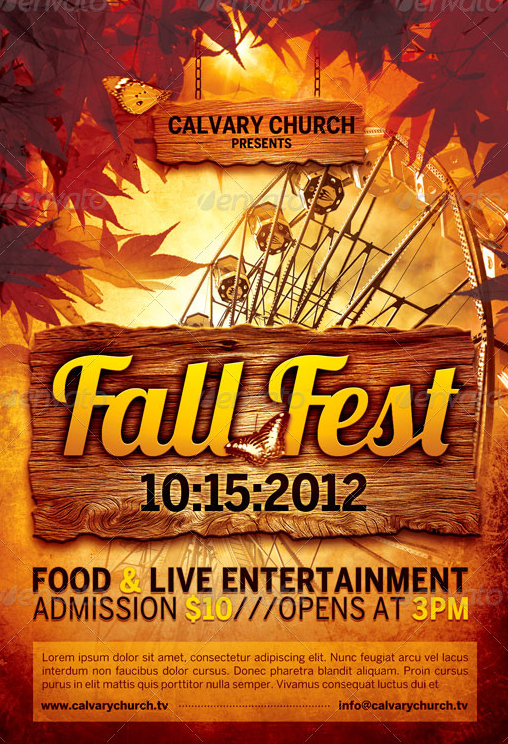 fall flyer psd omfar mcpgroup co free fall festival flyers templates