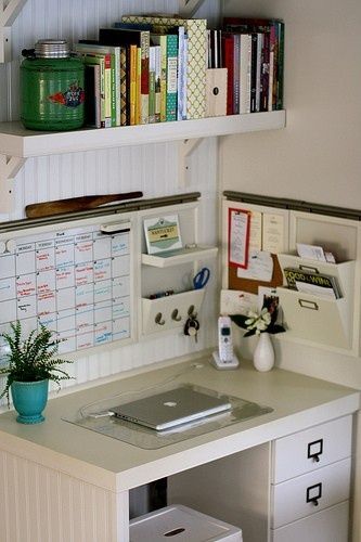 Craft Room Office, Home Office Organization, Home Office Space, Home Office Design, Office Decor, Desk Office, Corner Office, Office Spaces, Organization Ideas