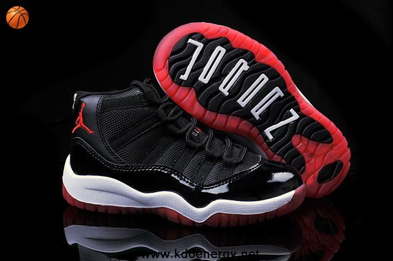 red and black jordans kids