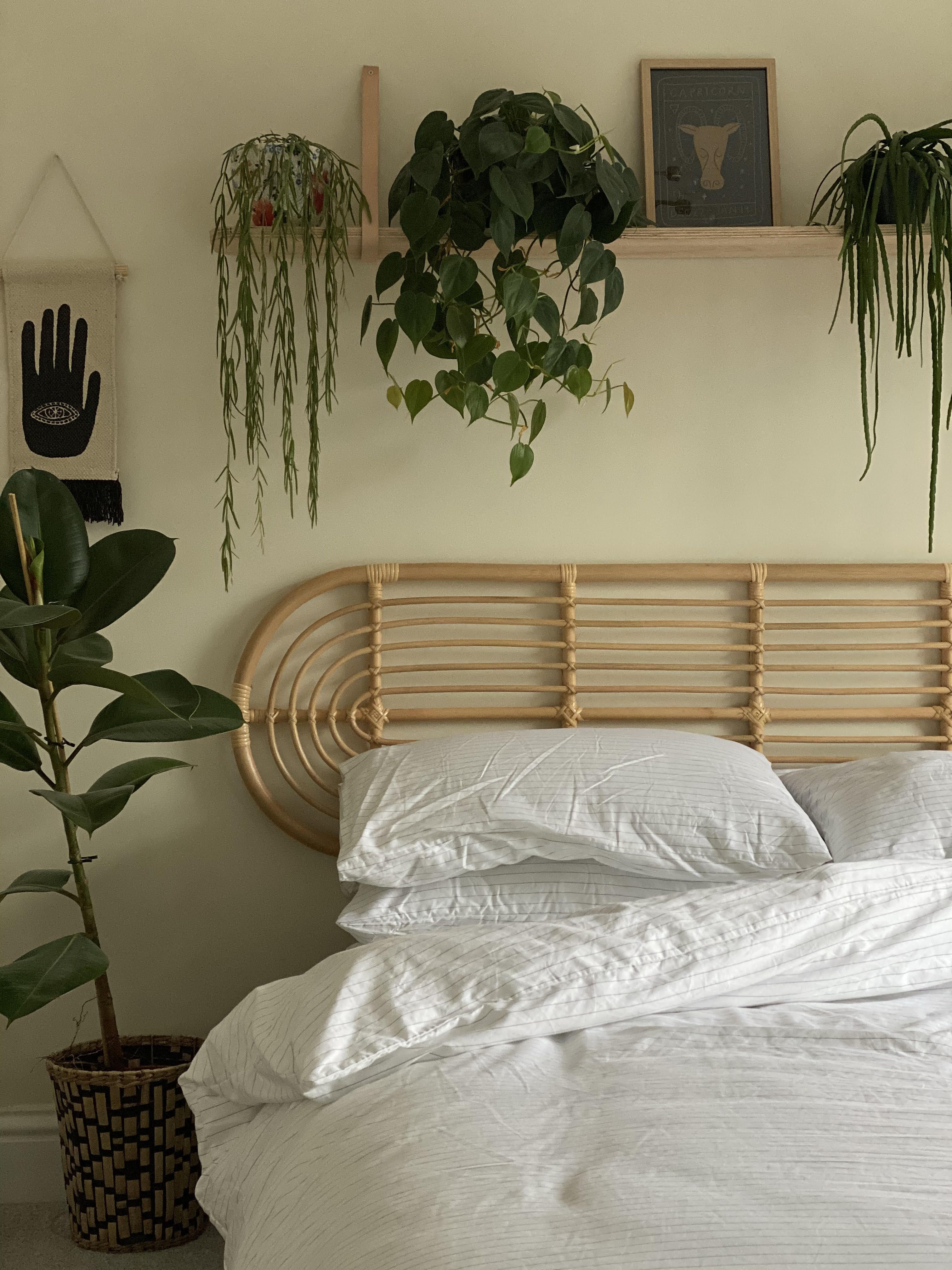 Room Makeover Bedroom, Room Design Bedroom, Small Room Bedroom, Room Ideas Bedroom, Bedroom Interior, Bedroom Plants Decor, Cozy Room Decor, Small Room Decor, Room Inspo