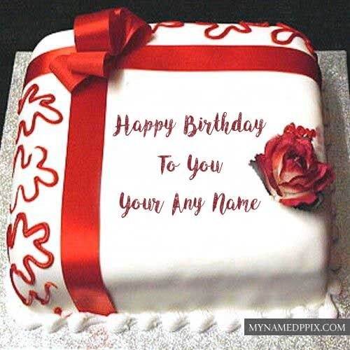 Write Name Boyfriend Happy Birthday Cake Photo Online Create Happy
