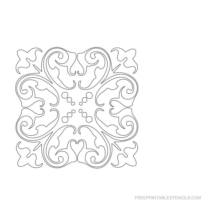 damask design printable stencils free printable stencils