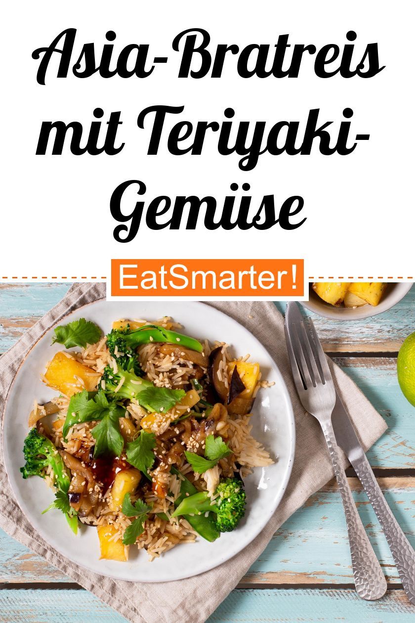 Asia-Bratreis mit Teriyaki-Gemüse (vegan, vegetarisch, laktosefrei)