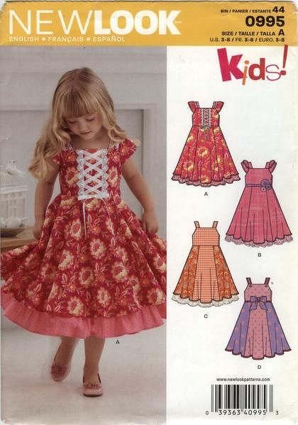 New Look 60 Children's Dress Six Sizes In One Little Girls New Children's Clothing Patterns New Look 60 Children's Dress Six Sizes In One Little Girls New Children's Clothing Patterns