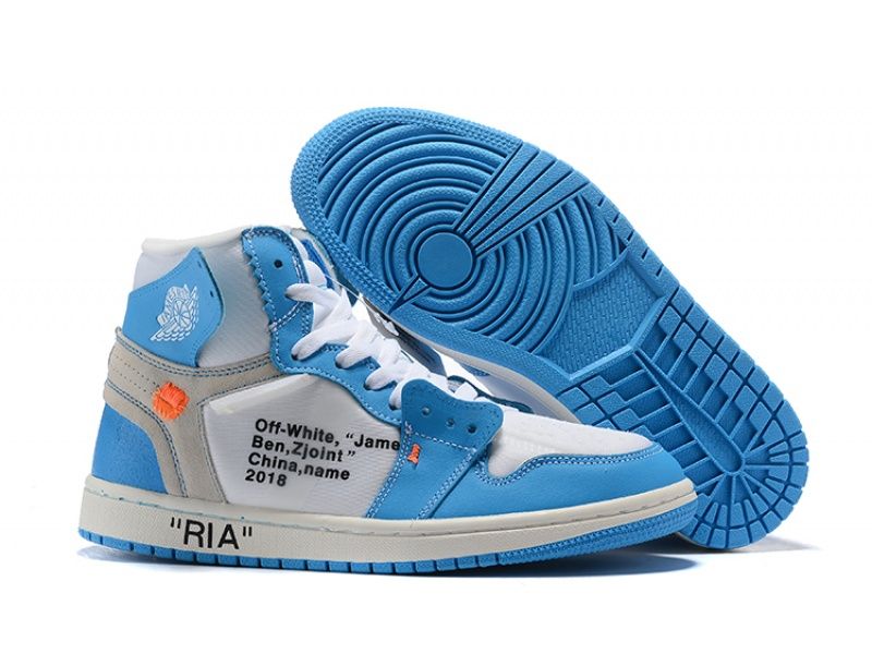 Off-white X Air Jordan 1 ria White/university Blue For #airjordan1outfitwomen