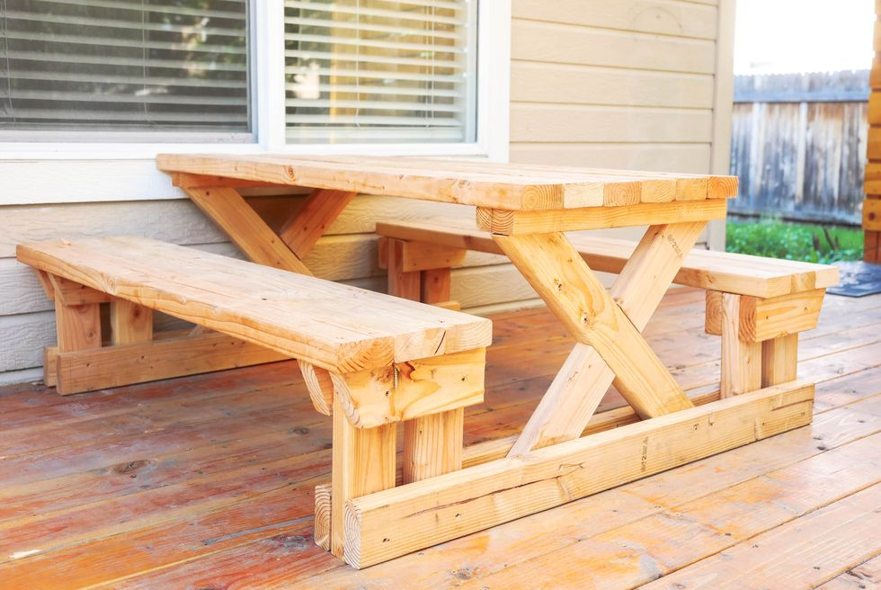 DIY Picnic Tables to Make Your Yard Spring-Ready | Diy picnic table