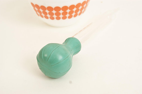 vintage pyrex turkey baster 1940s turquoise rubber and old pyrex vintage pyrex turkey baster 1940s turquoise rubber and old pyrex logo