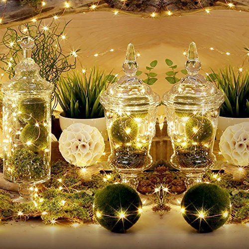 4 Packs 8 Modes AA Battery Powered Seasonal Decor Rope Lights for Holiday 33FT 100LEDs Kohree String Lights LED Copper Wire Fairy Christmas Light with Remote Control Waterproof Wedding