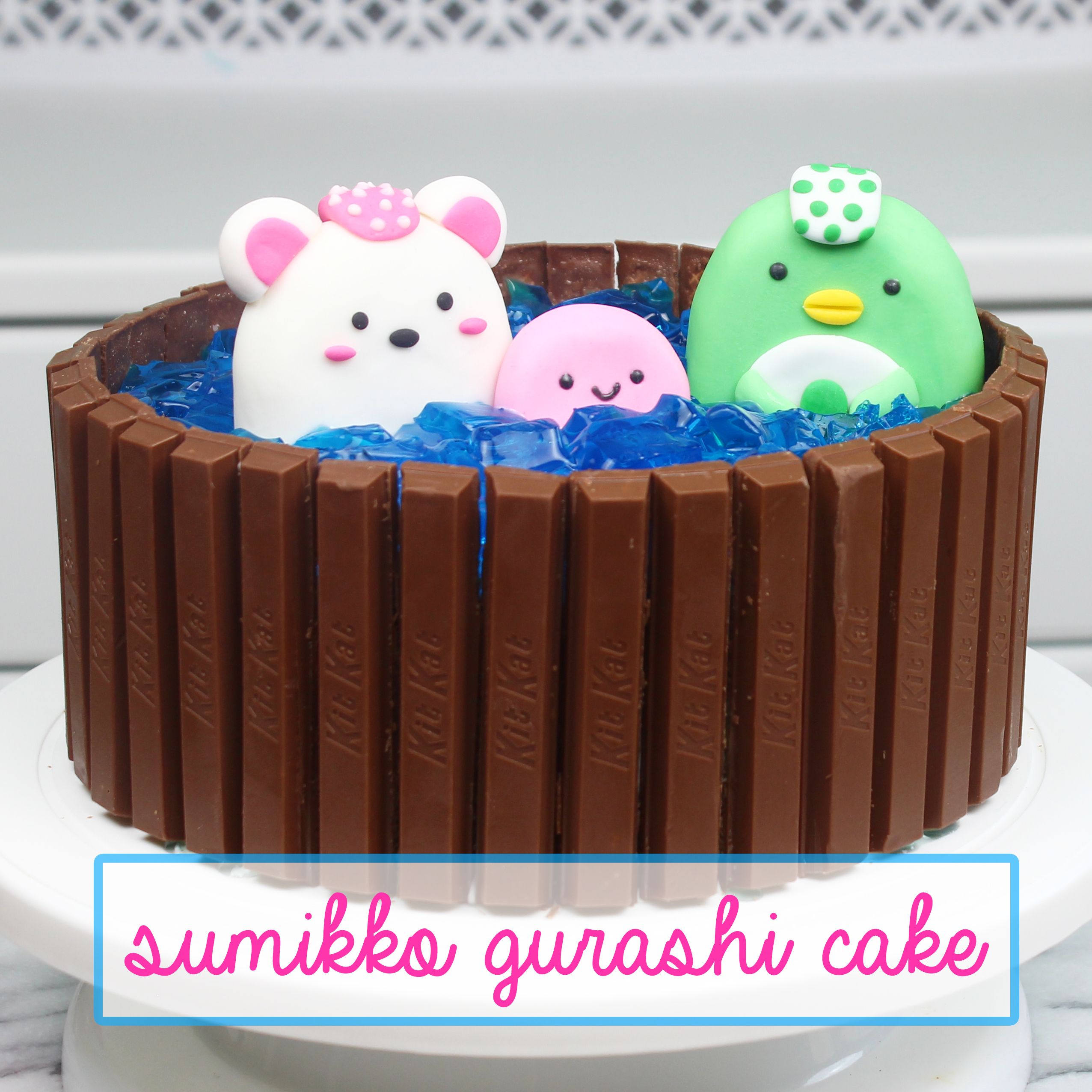 How to Make a Sumikko Gurashi Kit Kat Cake! Sumikko How to Make a Sumikko Gurashi Kit Kat Cake! Sumikko